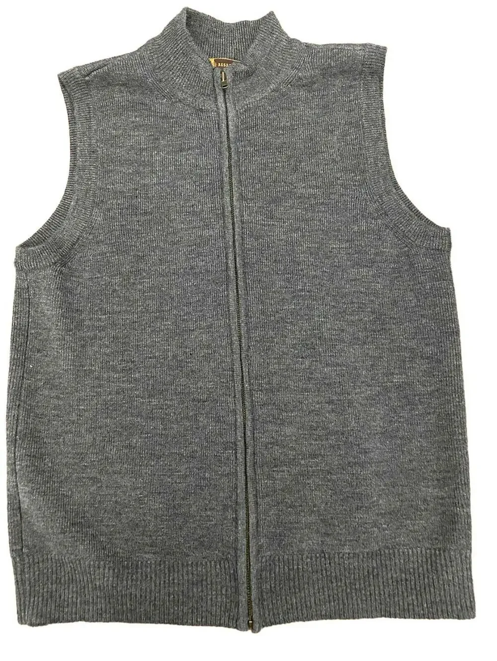 Territory Reserve 100% Wool Men’s Zip Up Grey Vest Vintage Size 40 M - Picture 1 of 3